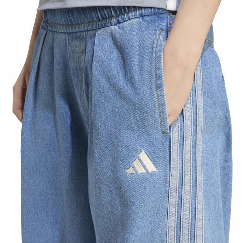Adidas Stadium Washed Denim Loose Fit Pants (KV0619)