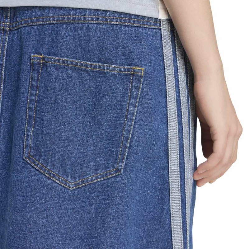 Adidas Stadium Washed Denim Loose Fit Skirt (KV0621)