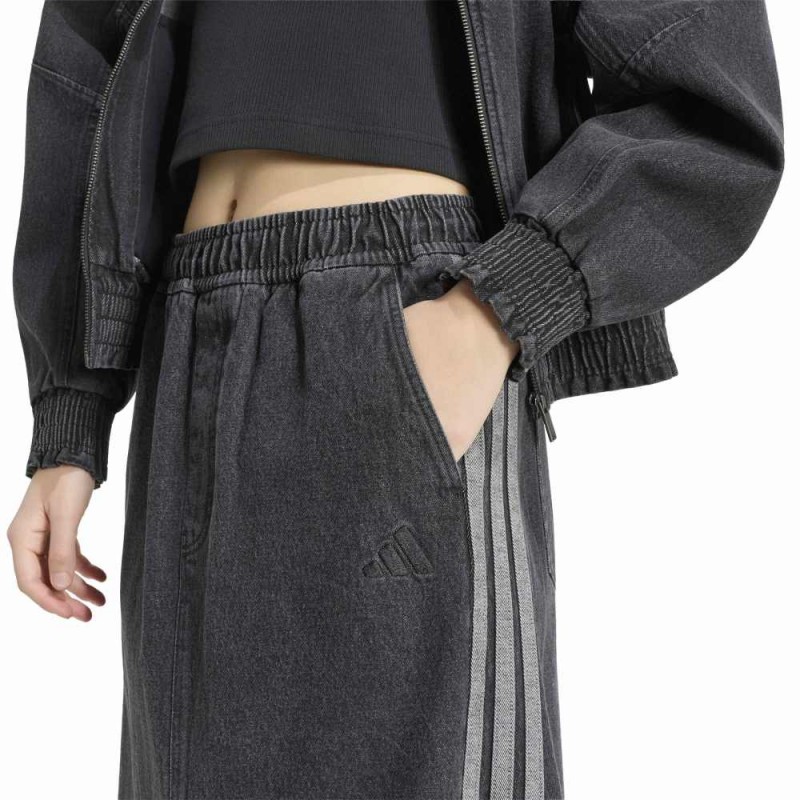 Adidas Stadium Washed Denim Loose Fit Skirt (KV0623)