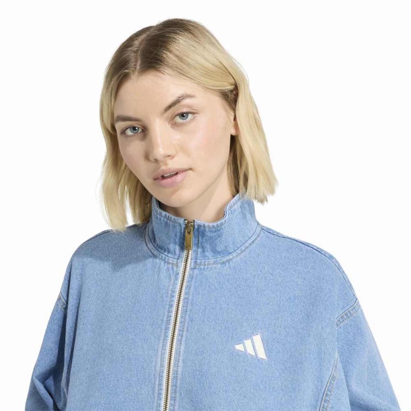 Adidas Stadium Washed Denim Loose Fit Jacket (KV0625)