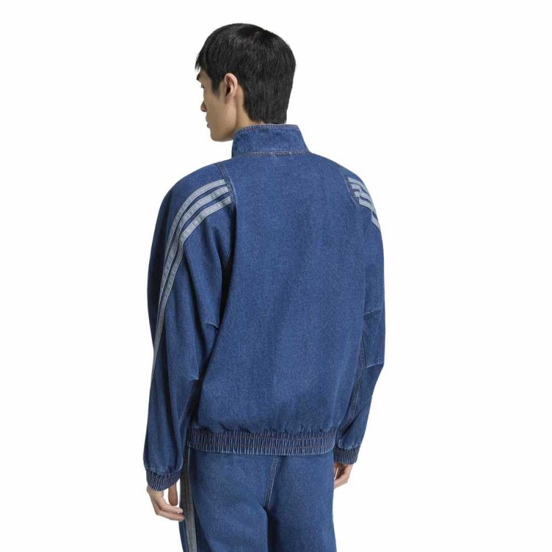 Adidas Stadium Loose Fit Denim Track Jacket (KV8345)