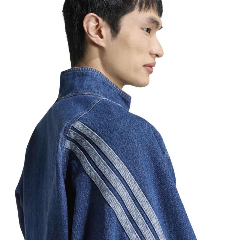 Adidas Stadium Loose Fit Denim Track Jacket (KV8345)