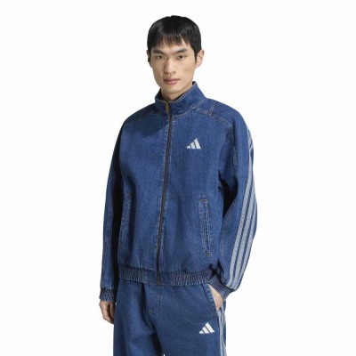Adidas Stadium Loose Fit Denim Track Jacket (KV8345)