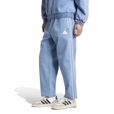 Adidas Stadium Regular Fit Denim Full Length Open Hem Track Pants (KV8349)