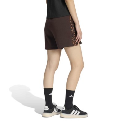 Adidas Seasonal Essentials 3-Stripes Animal Print Shorts (KV9301)