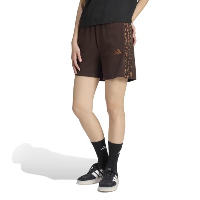 Adidas Seasonal Essentials 3-Stripes Animal Print Shorts (KV9301)