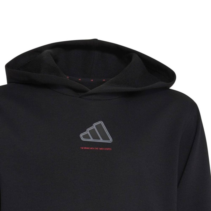 Adidas BOYS SLOGAN FLEECE HOODIE (KX2475)