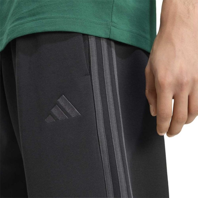 Adidas Essentials 3-Stripes Fleece Tapered Cuffed Pants (KY4124)