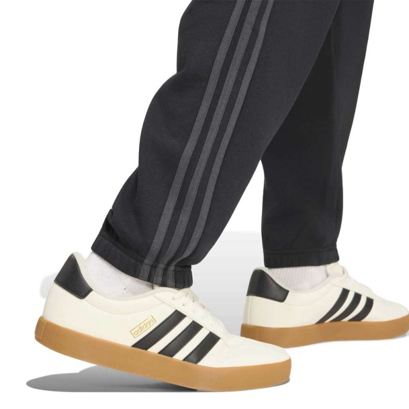 Adidas Essentials 3-Stripes Fleece Tapered Cuffed Pants (KY4124)