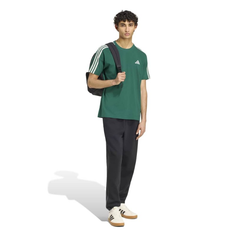 Adidas Essentials 3-Stripes Fleece Tapered Cuffed Pants (KY4124)