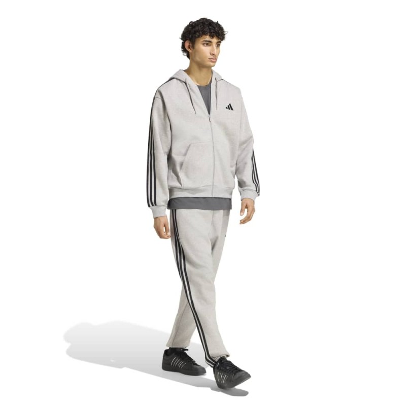 Adidas Essentials 3-Stripes Fleece Tapered Cuffed Pants (KY4127)