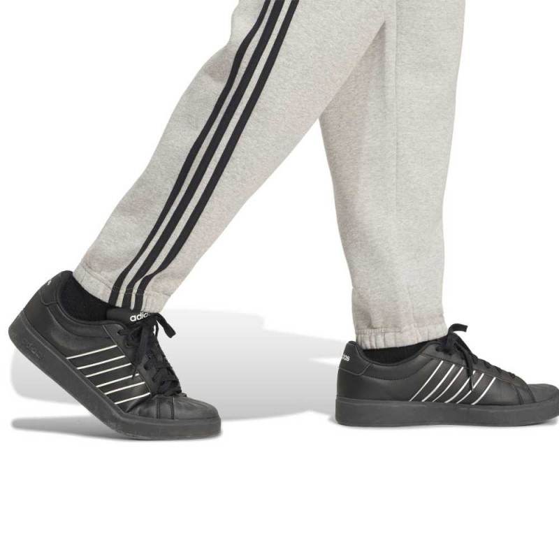 Adidas Essentials 3-Stripes Fleece Tapered Cuffed Pants (KY4127)