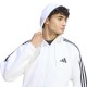 Adidas Essentials 3-Stripes Fleece Full-Zip Hoodie (KY4146)