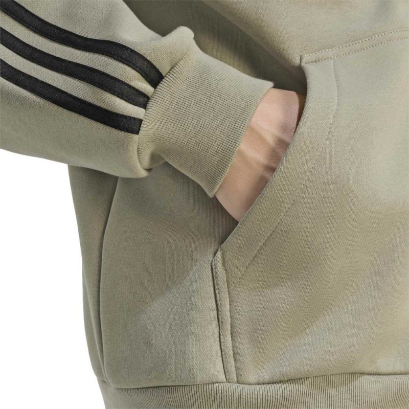Adidas Essentials 3-Stripes Fleece Full-Zip Hoodie (KY4147)