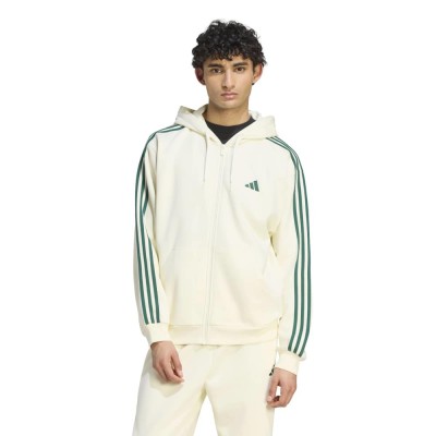 Adidas Essentials 3-Stripes Fleece Full-Zip Hoodie (KY4149)