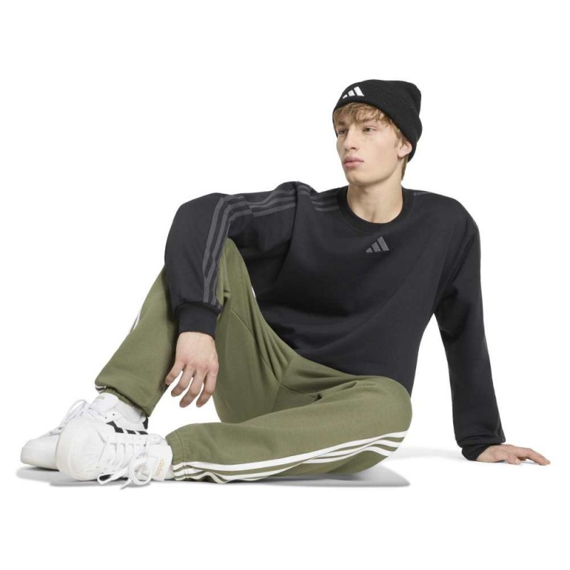 Adidas Essentials 3-Stripes Fleece Sweatshirt (KY4157)