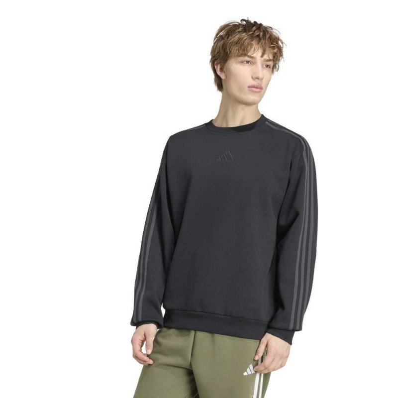 Adidas Essentials 3-Stripes Fleece Sweatshirt (KY4157)