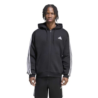 Adidas Essentials 3-Stripes Fleece Full-Zip Hoodie (KY6559)