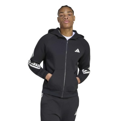 Adidas Stadium 3-Stripes Full-Zip Hoodie (KY6990)