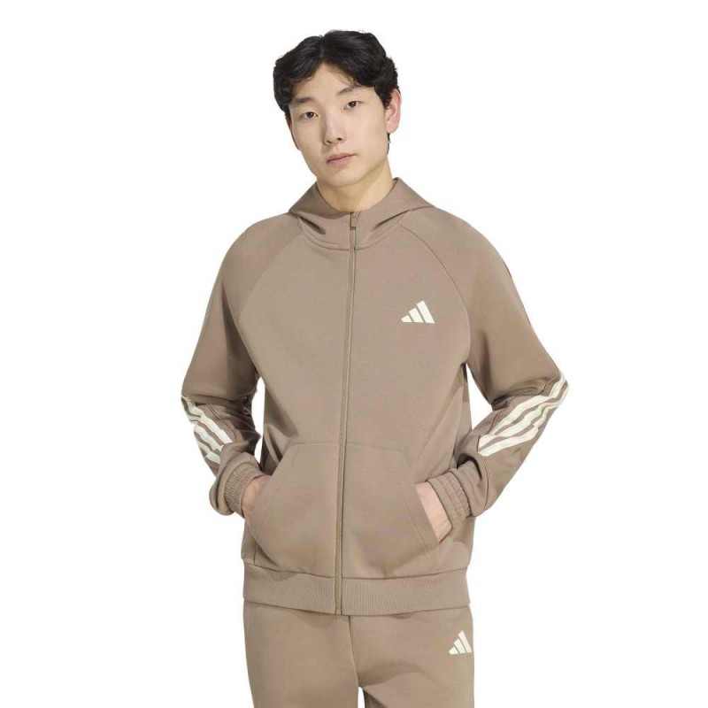 Adidas Stadium 3-Stripes Full-Zip Hoodie (KY6995)
