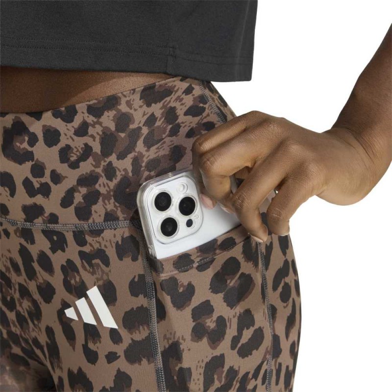 Adidas Optime Essentials Workout Leopard Short Leggings (KZ2519)