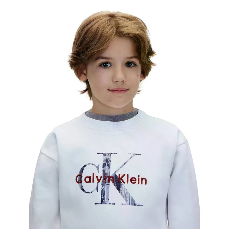 Calvin Klein FILLED MONOLOGO CN SWEATSHIRT (LVCKFJB35B YAF) Calvin Klein FILLED MONOLOGO CN SWEATSHIRT (LVCKFJB35B YAF)