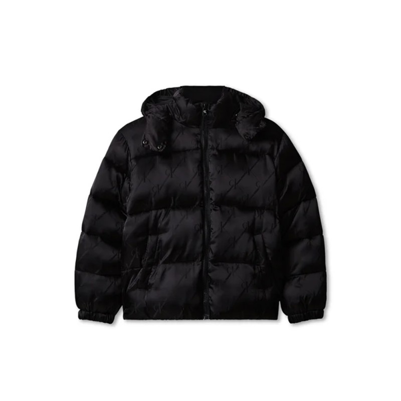 Calvin Klein LOGO JACQUARD AOP PUFFER JK (LVCKFJM10G 0GK)