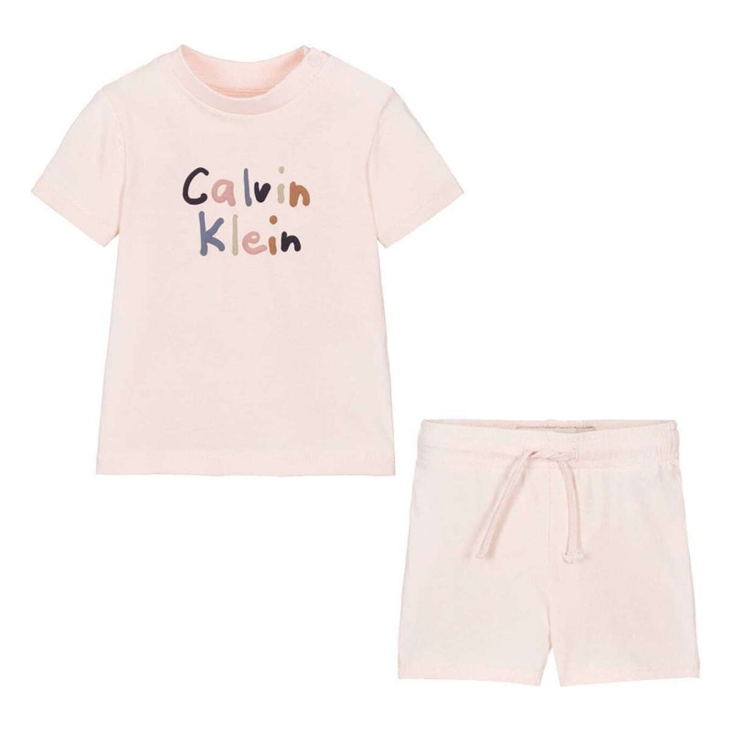 Calvin Klein 2Pc Knit Short Set (LVCKSJI11B TEV)