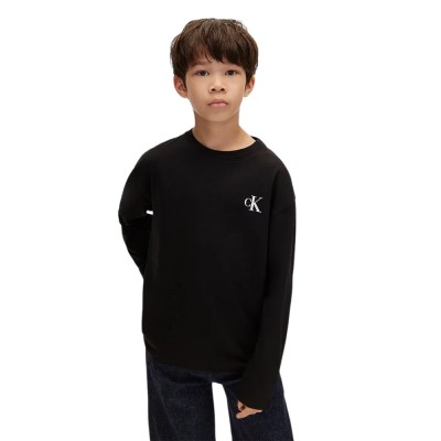 Calvin Klein CHEST MONO LS T-SHIRT 2-PACK (LVCKTJI21B 0R7)