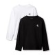 Calvin Klein CHEST MONO LS T-SHIRT 2-PACK (LVCKTJI21B 0R7)