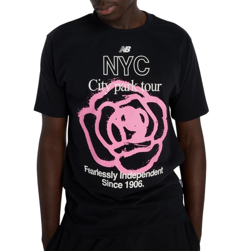 New Balance ΜΠΛΟΥΖΑ NYC CITY RUN T-SHIRT (MT61018I BLACK)