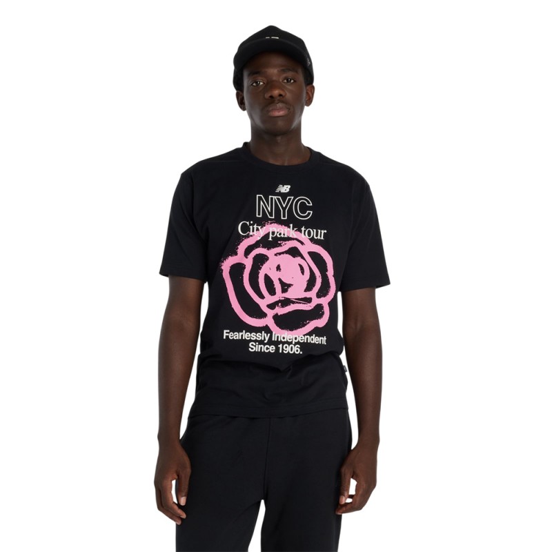 New Balance ΜΠΛΟΥΖΑ NYC CITY RUN T-SHIRT (MT61018I BLACK)