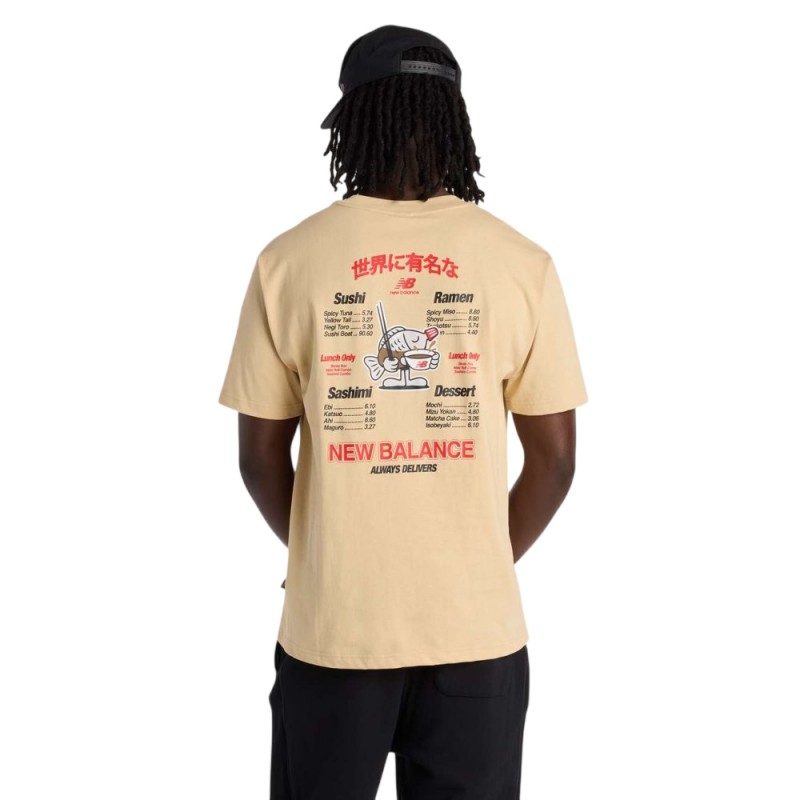New Balance ΜΠΛΟΥΖΑ RAMEN T-SHIRT (MT61H51D BROWN)