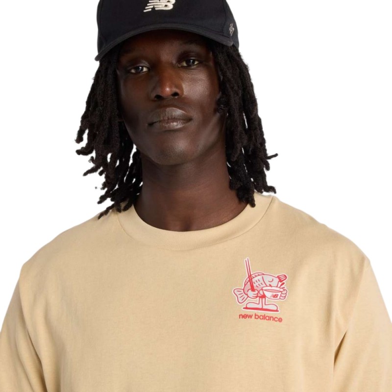 New Balance ΜΠΛΟΥΖΑ RAMEN T-SHIRT (MT61H51D BROWN)