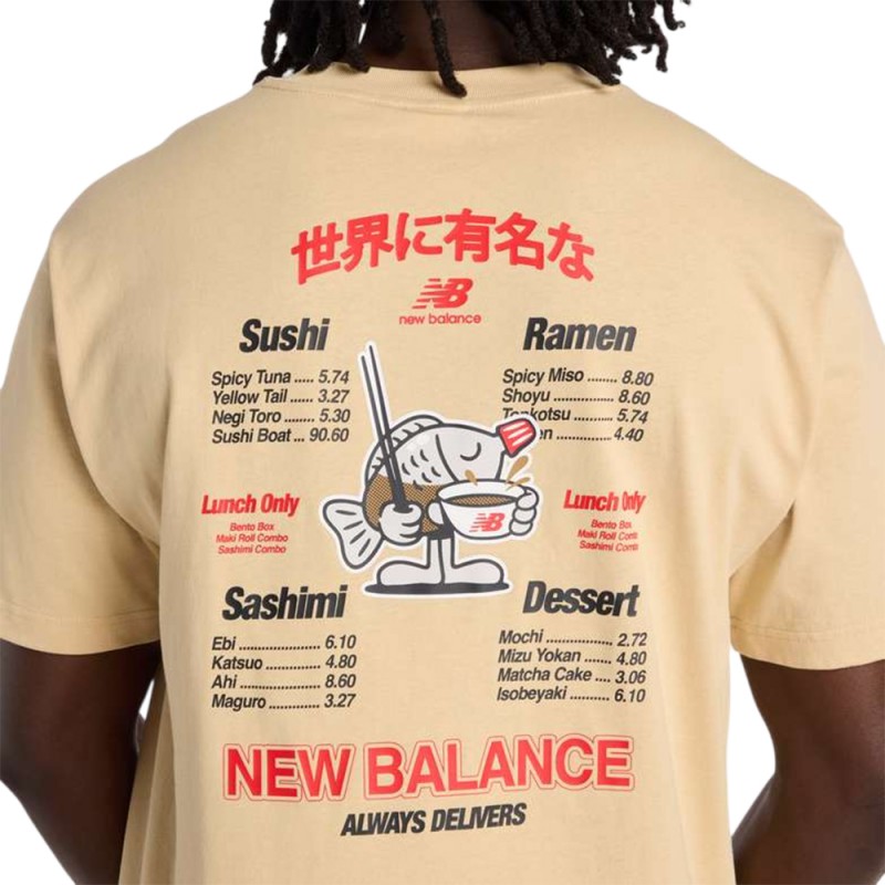 New Balance ΜΠΛΟΥΖΑ RAMEN T-SHIRT (MT61H51D BROWN)