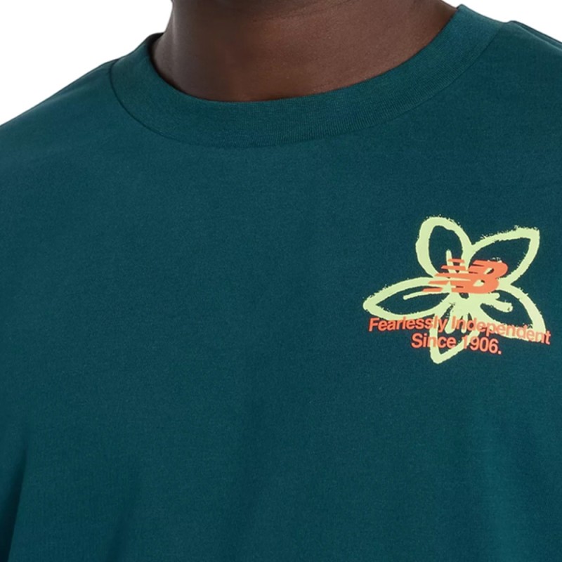 New Balance ΜΠΛΟΥΖΑ BOSTON CITY RUN T-SHIRT (MT61T0QM GREEN)