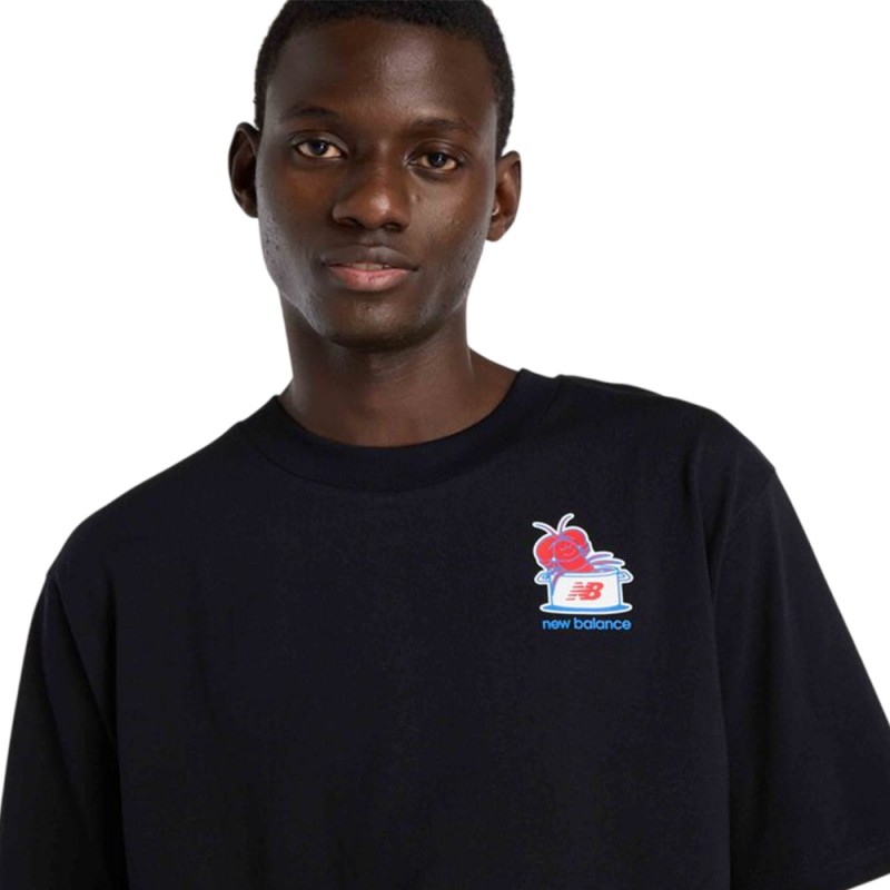 New Balance ΜΠΛΟΥΖΑ LOBSTER ROLL T-SHIRT (MT61Y1F6 BLACK)