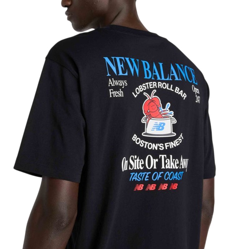 New Balance ΜΠΛΟΥΖΑ LOBSTER ROLL T-SHIRT (MT61Y1F6 BLACK)