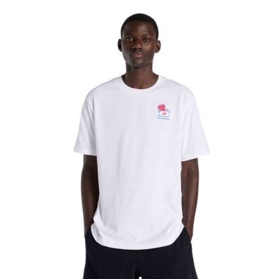 New Balance ΜΠΛΟΥΖΑ LOBSTER ROLL T-SHIRT (MT61Y1F6 WHITE)