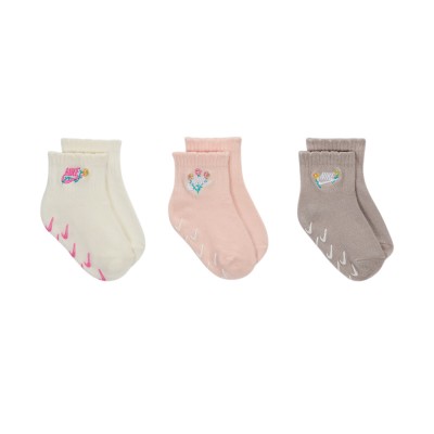 Nike NHG 3PK GIRLS FLOWRAL SOCK (NN1175-782)