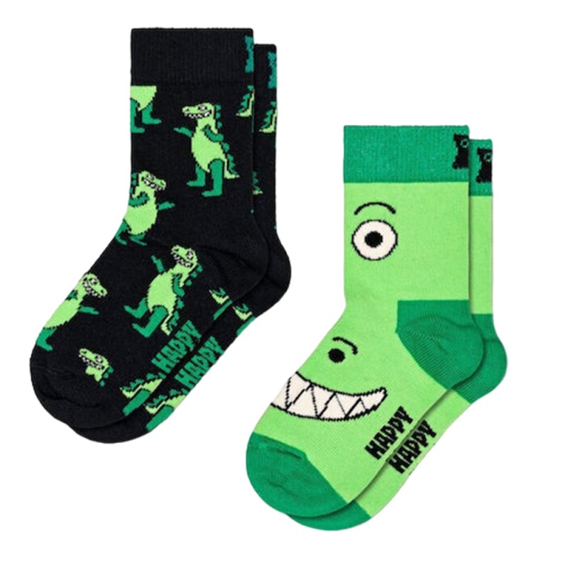 HAPPY SOCKS Kids 2-Pack Dino Socks (P000808)