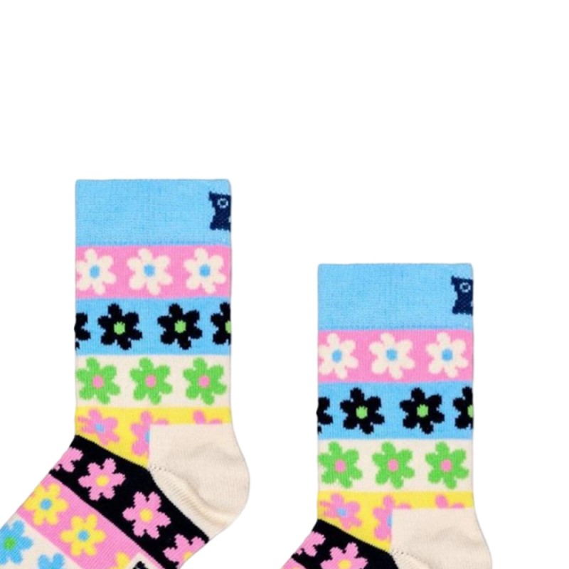 HAPPY SOCKS Kids Flower Stripe Sock (P000830)