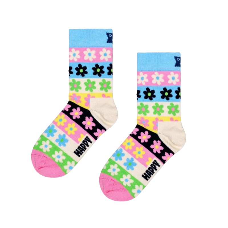 HAPPY SOCKS Kids Flower Stripe Sock (P000830)