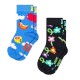 HAPPY SOCKS Kids 2-Pack Cloudy Fruit Socks (P001473)
