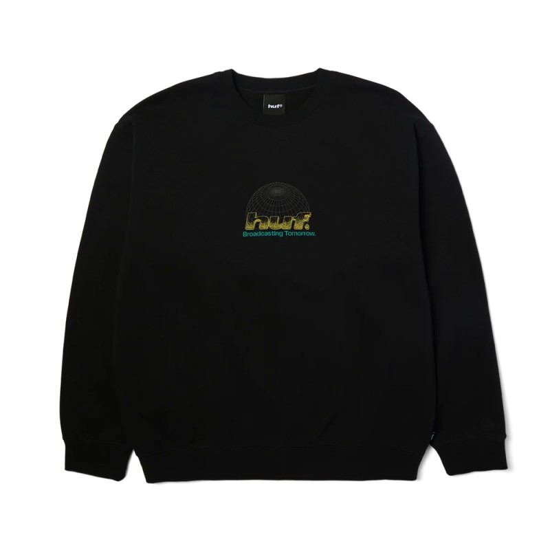 HUF WORLDWIDE NETWORK CREW (PF00839 BLACK)