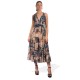 Peace and Chaos TUNDRA TWIST - ME LONG DRESS - Recycled Mouseline (S24951 TYPOS)