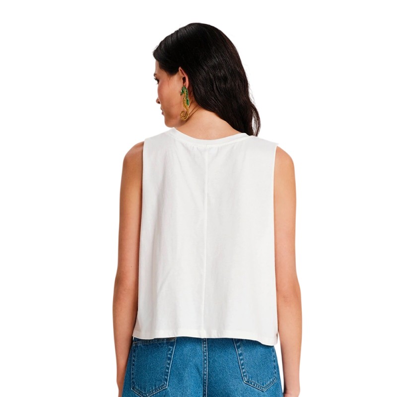 Peace and Chaos SEASHELL TANK TOP - Cotton (S26212B WHITE)