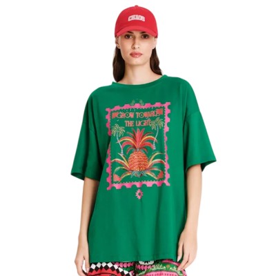 Peace and Chaos PINA-COLADA T-SHIRT - Cotton (S26231A GREEN)