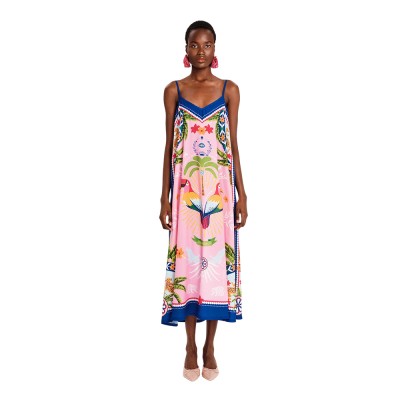 Peace and Chaos PINK-LEMONADE DRESS (S26923A TYPOS)