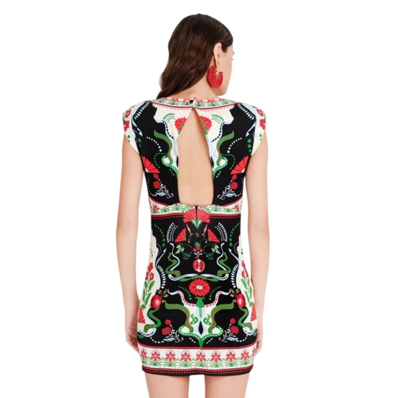 Peace and Chaos POMEGRANATE BODYCON DRESS (S26933 TYPOS)